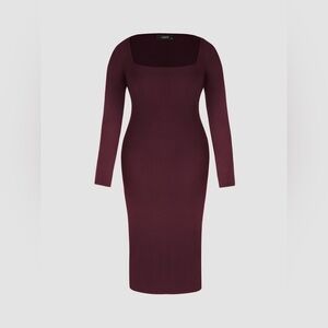 Cider Burgundy Fall Long Sleeve Maxi Dress Women’s Size Small